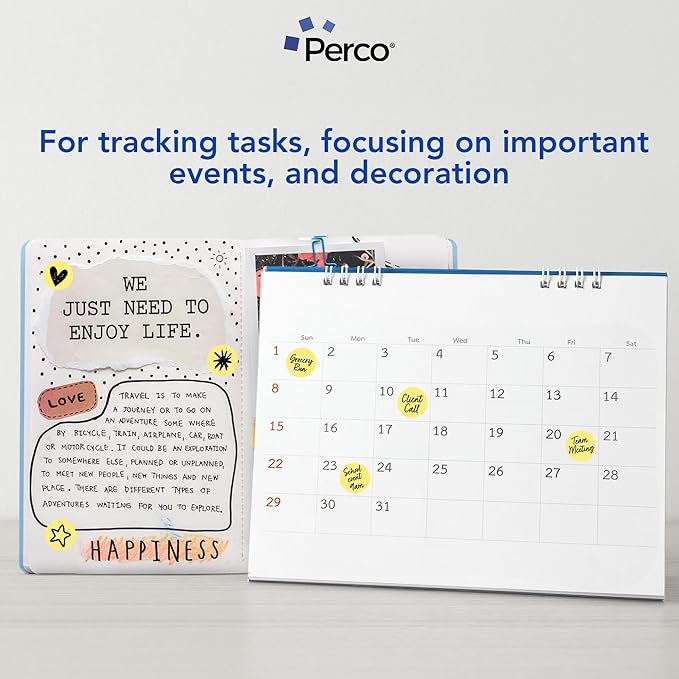 Perco Metallic Gold 1" Round Circle Dot Sticker Labels - Image 3