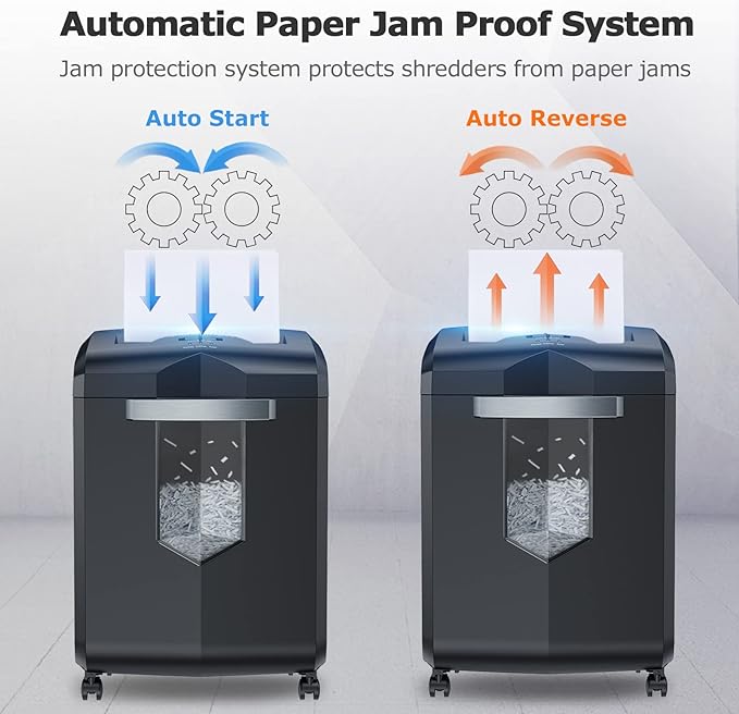 Bonsaii Paper Shredder, 18-Sheet 60-Minutes Shredder - Image 5