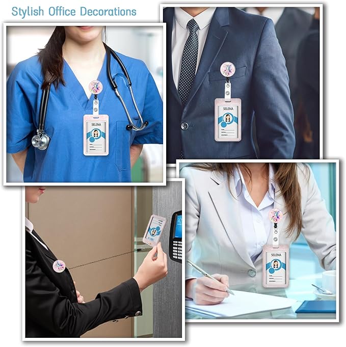 Bird Badge Holder with Retractable Lanyard, Detachable Lanyard Badge Reel - Image 3
