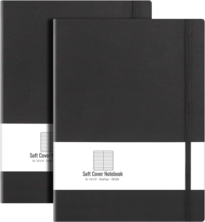 B5 College Ruled Notebook Softcover Journals- AHGXG Large Composition Notebook by AHGXG