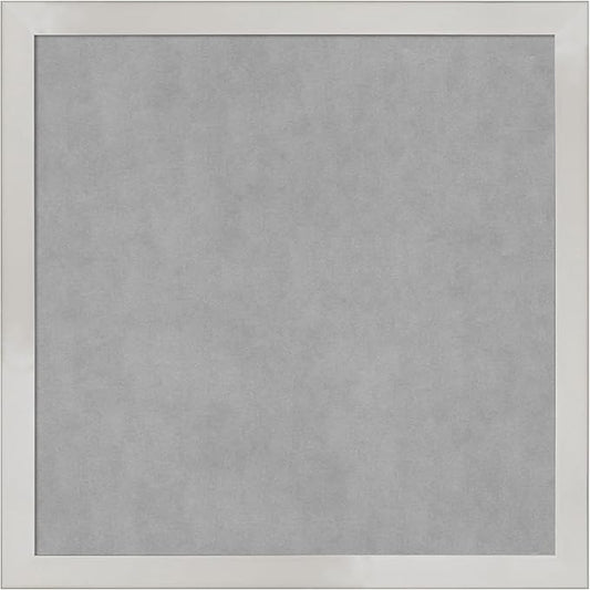 Amanti Art Silver Framed Magnetic Board 13x13 X-Small Vision Board by AmantiArt