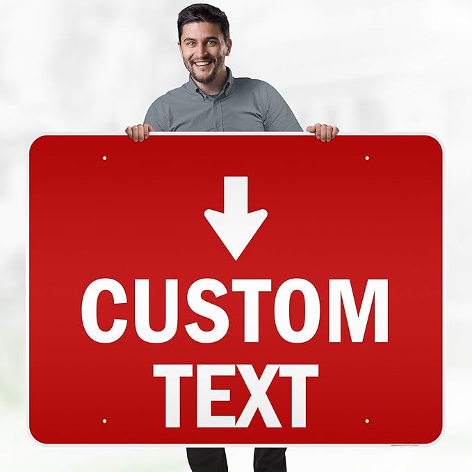 Custom Arrow, Custom Directional Sign, Down Arrow, 36x48 Inches, Reflective - Image 2