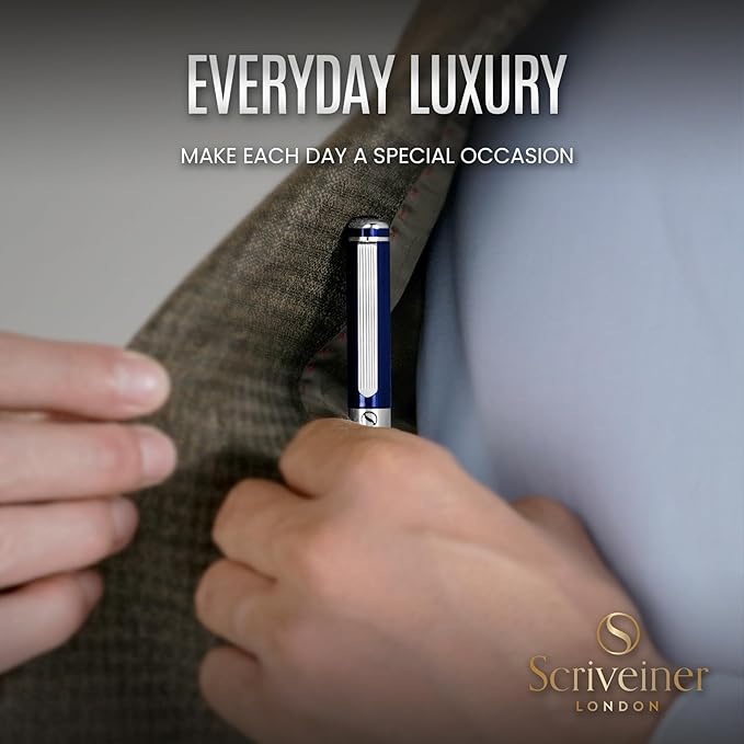 Scriveiner Midnight Blue Fountain Pen - Image 7