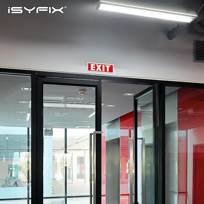 iSYFIX Exit Sign – 12 Pack 12x4 Inch – 100% Rust Free .040 Aluminum Signs - Image 2