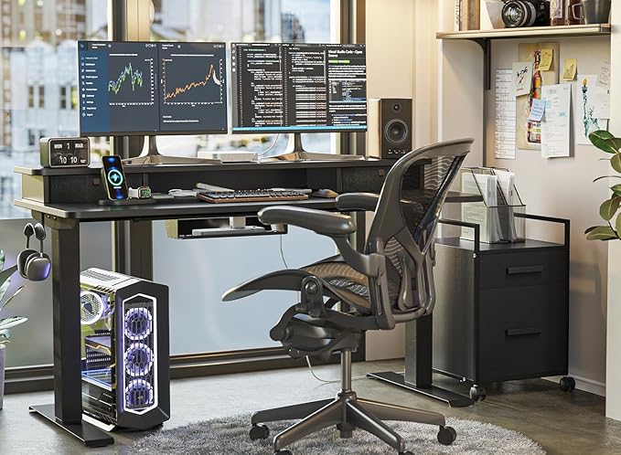 FEZIBO 48 x 24 Inch Height Adjustable Electric Standing Desk - Image 5