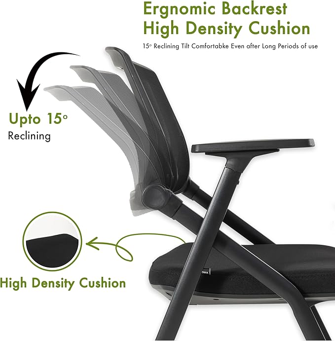 VACYOVKE 10 Pack Conference Room Chairs - Image 4