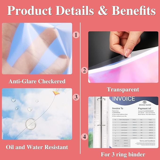 160 Pack Sheet Protectors 8.5 x 11 inch Clear Page Protectors - Image 4