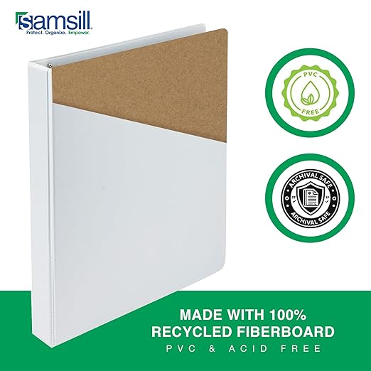 Samsill 2 Inch 3 Ring Binders, Made in USA, Economy Round Ring, 425 Sheet - Image 5