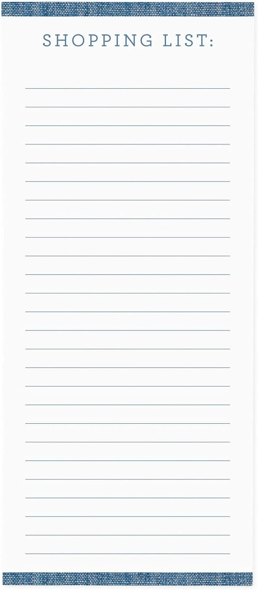 Graphique Magnetic Notepad, Chambray – 100 Sheets, 4” x 9.25” x .5” – Front Says by GraphiquedeFrance