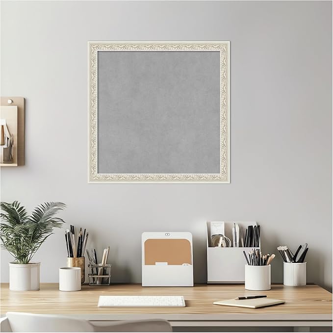 Amanti Art Silver Framed Magnetic Board 18x18 Small Vision Board - Image 5