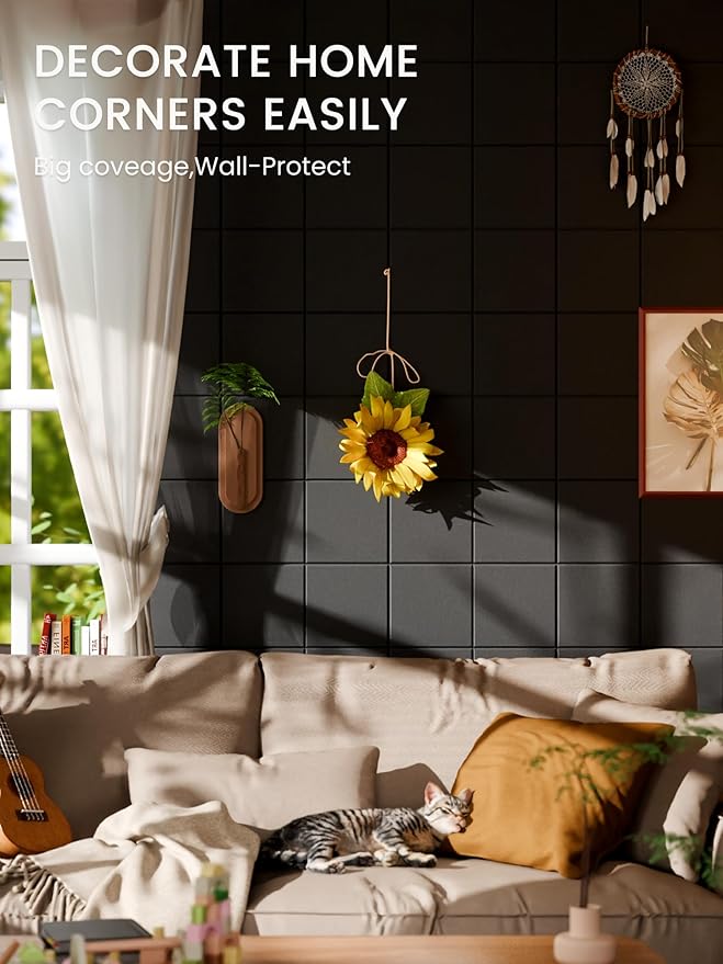Bumusty Large Cork Board Alternative-47 x35 Felt Bulletin Board Tiles, - Image 4