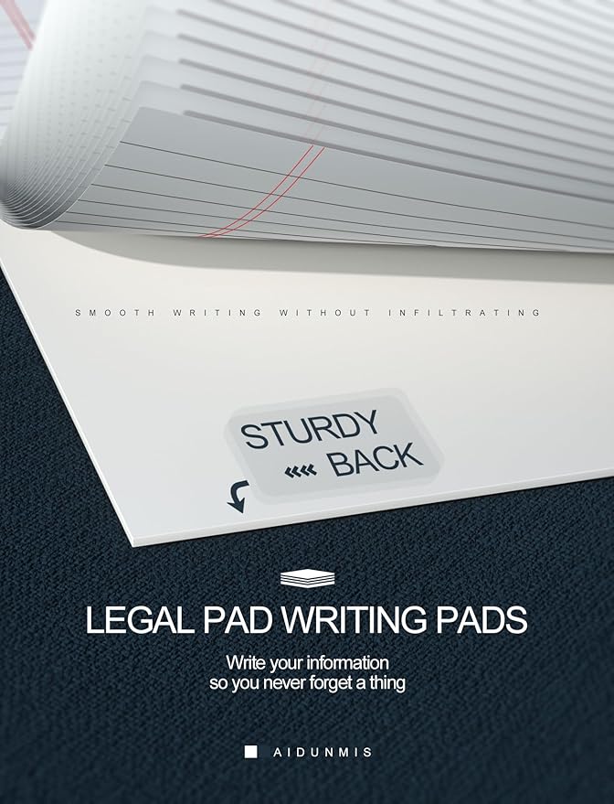 12 Pack Note Pads 5x8 Small Legal Pads White Notepads 5x8 Inch 80 GSM Paper Pads - Image 5