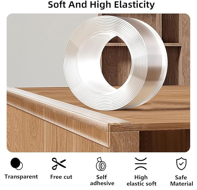 Baby Proofing Edge Protector for Kid Clear Edge Protector Strip Safety Corner - Image 7