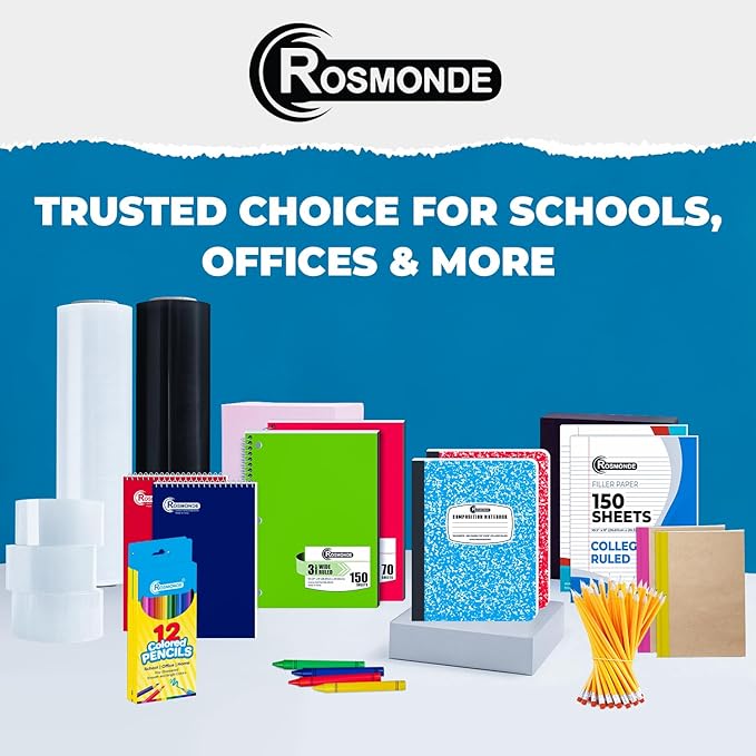 Rosmonde Composition Notebook Wide Ruled 5 Pack, 200 Pages, 9-3/4 x 7-1/2 - Image 8
