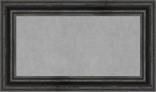 Amanti Art Black Framed Magnetic Board 17x29 Small Vision Board by AmantiArt