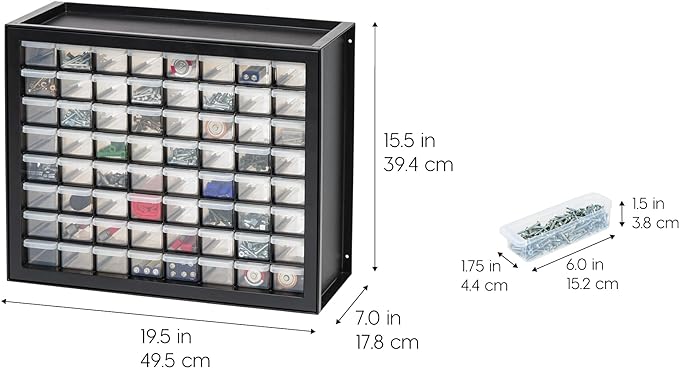 IRIS USA Bead Organizer Drawers, Screw Tool Electronics Hardware Nuts and Bolts - Image 5