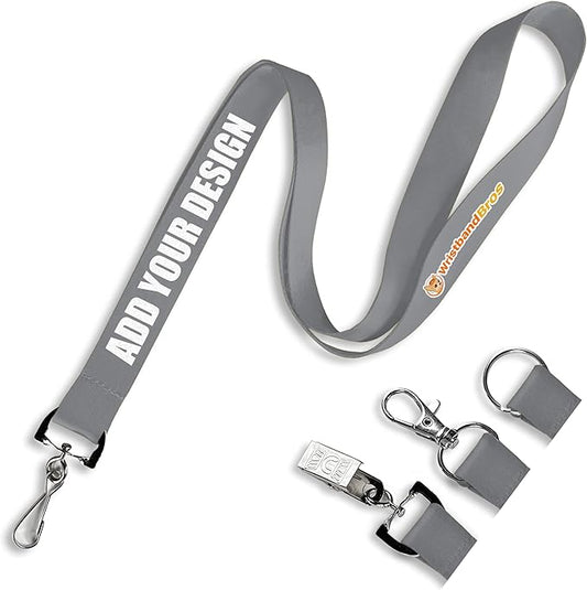 Wristband Bros Custom Lanyards For ID Badges, Keys & More | Add Text & Logos | by WristbandBros