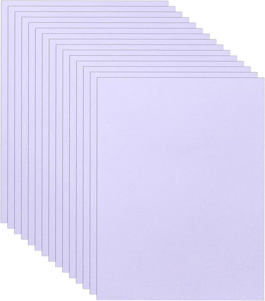 Guakicae 40 Sheets Light Purple Cardstock 8.5 x 11 Printer Paper, 75lb by Guakicae