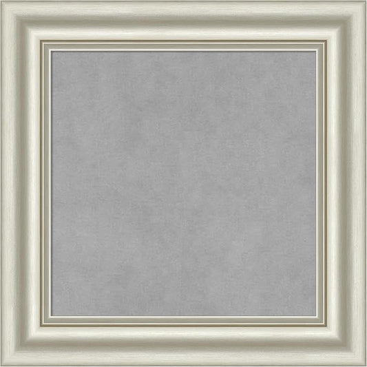 Amanti Art Silver Framed Magnetic Board 22x22 Small Vision Board by AmantiArt