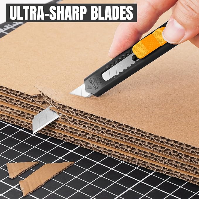 TIFICAL 24-Pack Retractable Box Cutter | 9mm Snap-Off Blades - Image 2