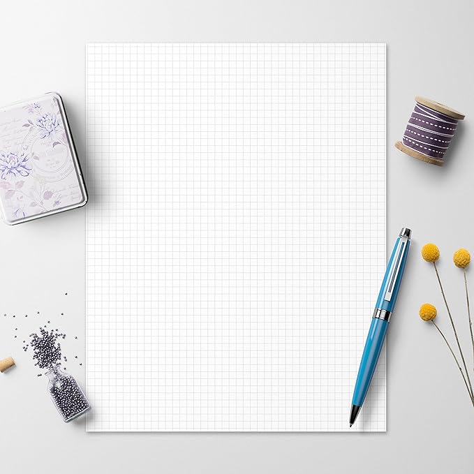 321Done Double Sided Graph Paper Notepad, 0.20 Grid, Made in the USA, Quad - Image 3
