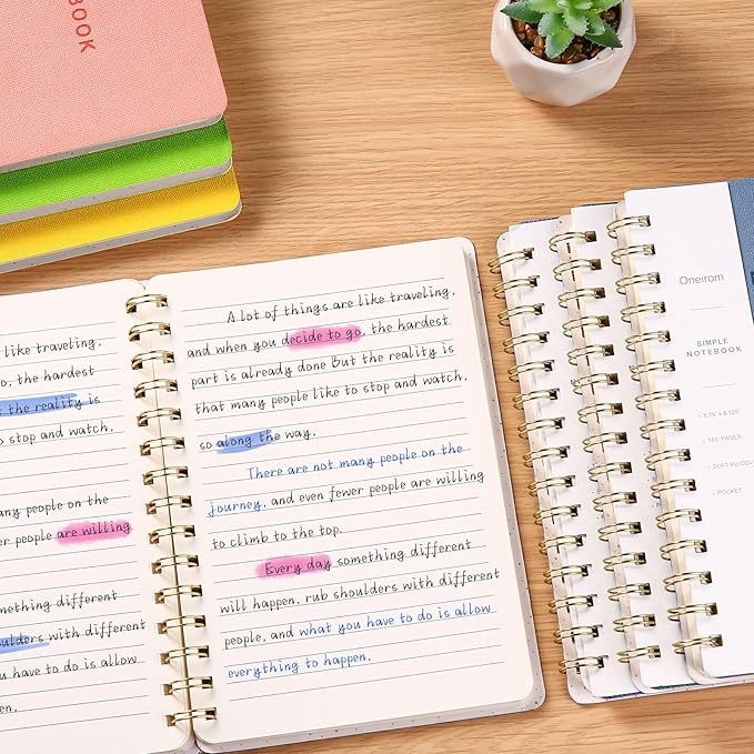 Spiral Notebook-5.75" x 8.125" College Ruled Journal - Image 6