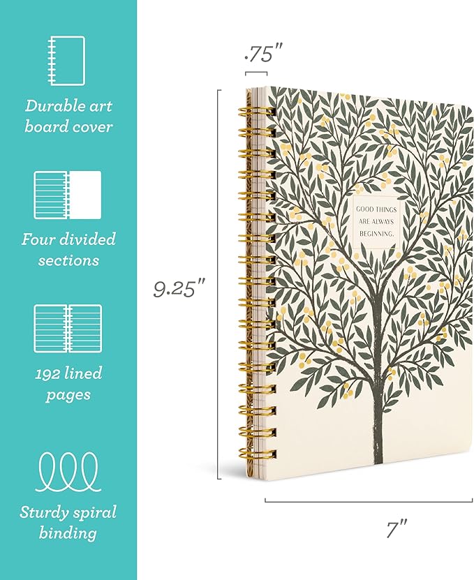 Compendium Spiral Notebook – Good Things Are Always Beginning – A Designer - Image 2