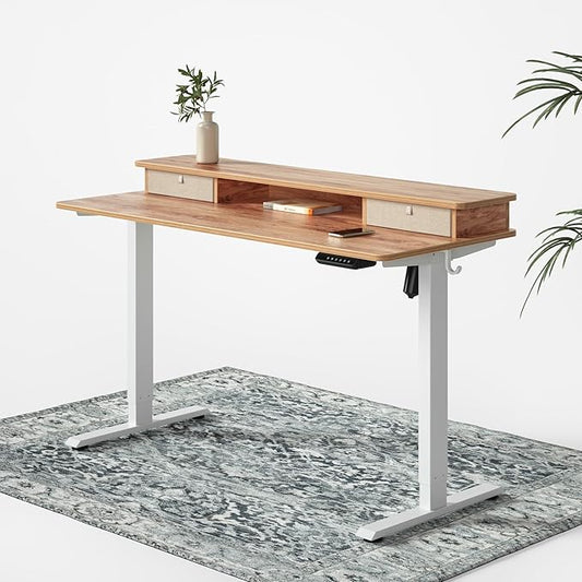 FEZIBO 48 x 24 Inch Whole-Piece Height Adjustable Standing Desk by FEZIBO