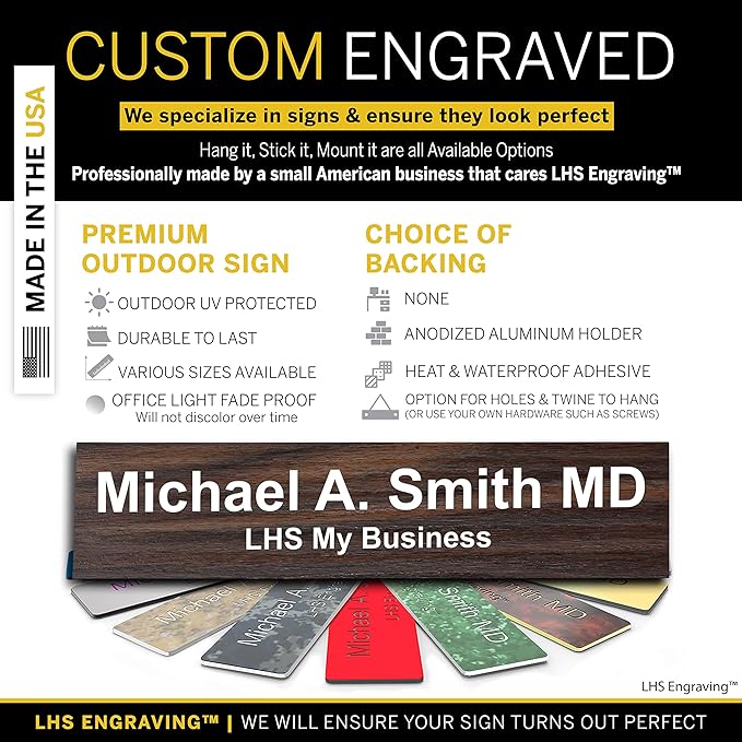 Custom Name Plate for Doors, - Image 2
