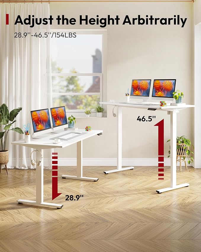 SANODESK Electric Standing Desk 60 x 24 Inches Whole-Piece Desktop Height - Image 8