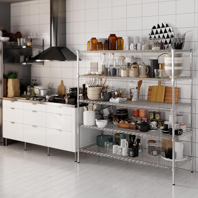 Regal Altair 24" Deep x 60" Wide x 64" Height Wire Shelving Kit | 5-Tier | NSF - Image 2