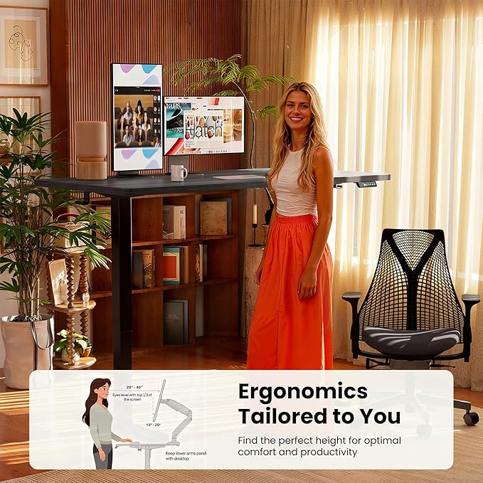 ErGear Electric 71 x 30 inch Standing Desk Workstation, Large Sit Stand up Desk - Image 7