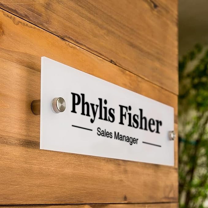 Personalized Office Wall Name Plate Sign Custom Door Name Plate Office Gifts - Image 2