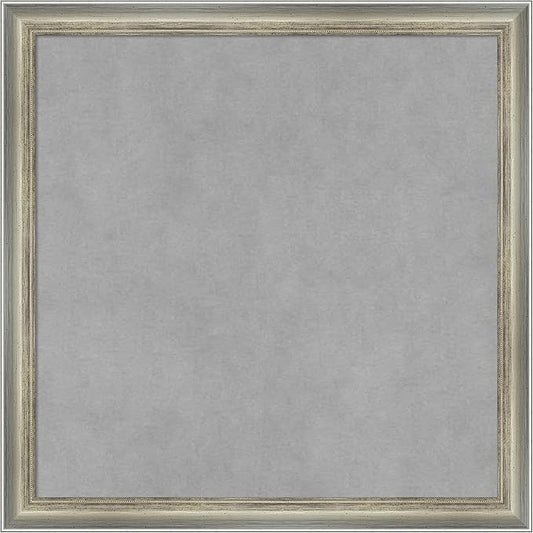 Amanti Art Silver Framed Magnetic Board 18x18 Small Vision Board by AmantiArt