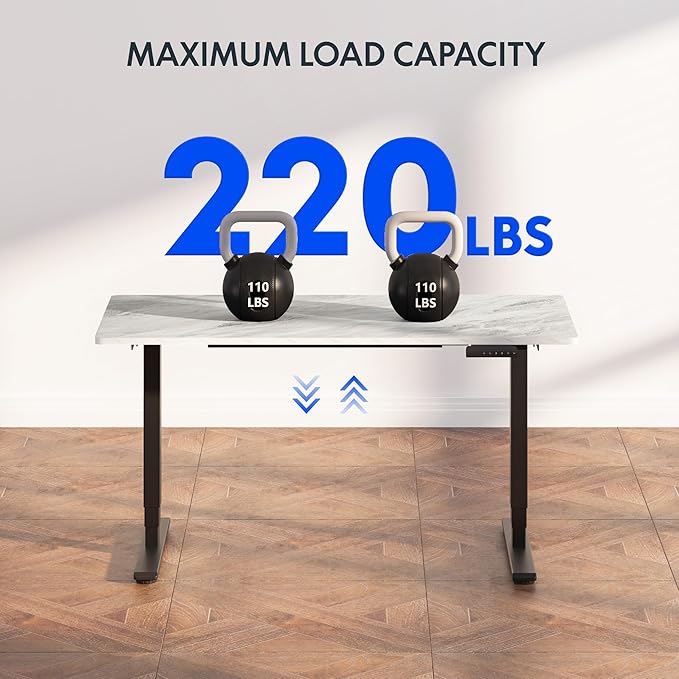 FLEXISPOT E6 3-Stage Dual Motor 60 x 24 Electric Standing Desk Sit Stand Up Desk - Image 3