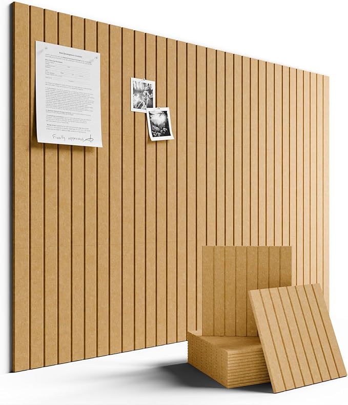 Large Felt Bulletin Board 48" x 36" Cork Board Alternative-12 Pack by FLUXYNARA