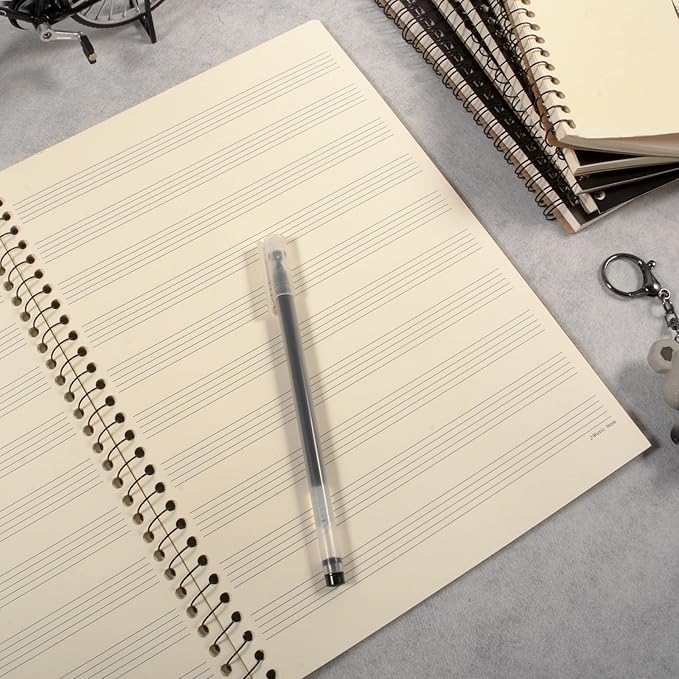 MAXCURY Blank Sheet Music Composition Manuscript Staff Paper Art Music Notebook - Image 5
