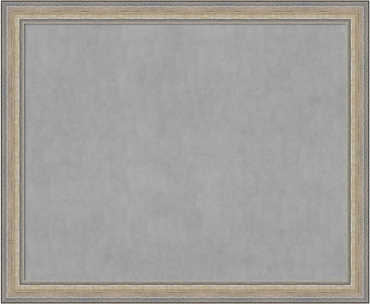 Amanti Art Silver Framed Magnetic Board 37x45 X-Large Vision Board by AmantiArt