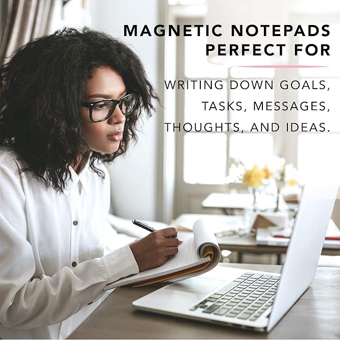 Graphique Magnetic Notepad, Chambray – 100 Sheets, 4” x 9.25” x .5” – Front Says - Image 2