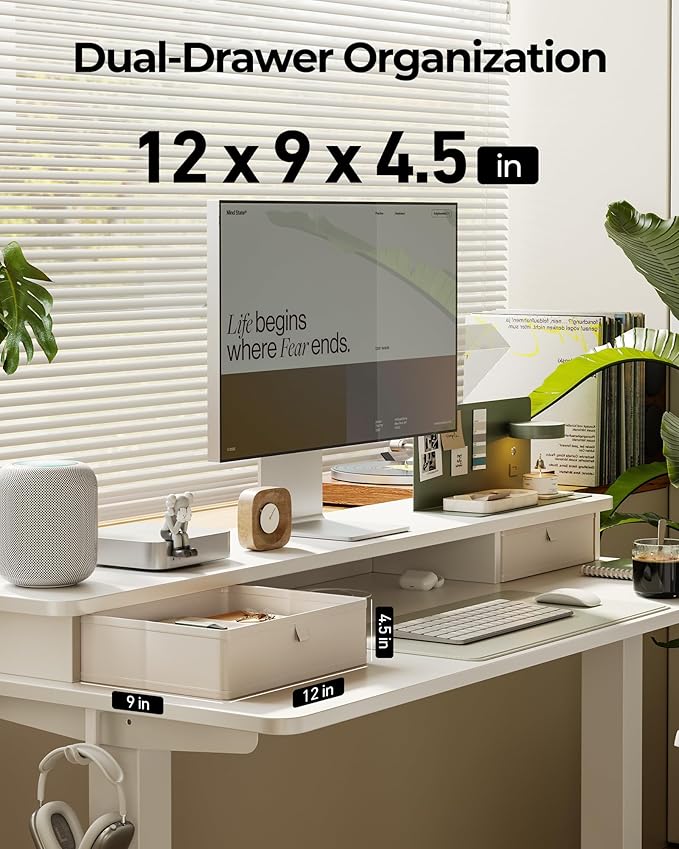FEZIBO 40 x 24 Inch Height Adjustable Electric Standing Desk - Image 7