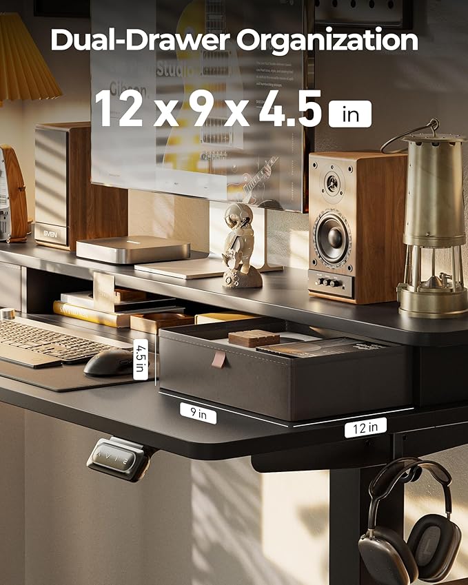 FEZIBO 60 x 24 Inch Height Adjustable Electric Standing Desk - Image 6