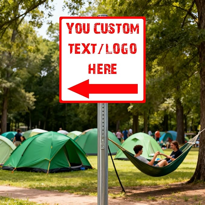 Custom Square Up Arrow Metal Signs - Image 5