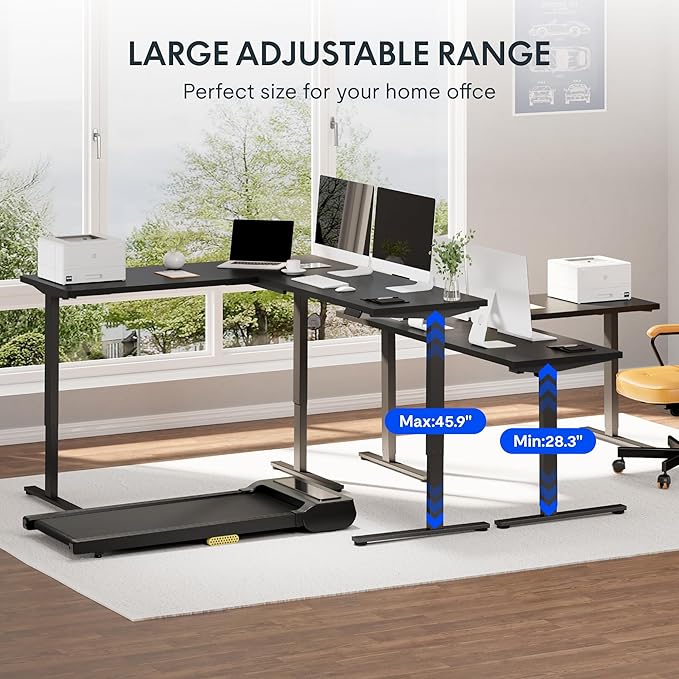 FLEXISPOT L Shaped Standing Desk, 71 x 63 Inch Electric Height Adjustable - Image 6