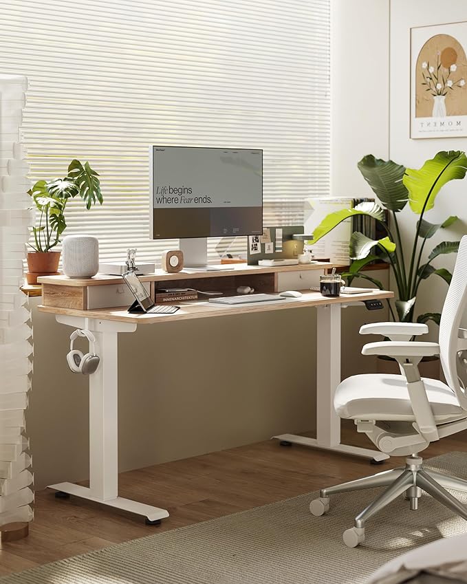FEZIBO 48 x 24 Inch Height Adjustable Electric Standing Desk - Image 3