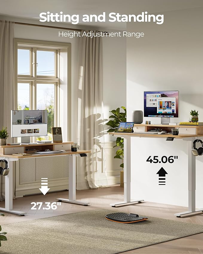 FEZIBO 40 x 24 Inch Height Adjustable Electric Standing Desk - Image 5
