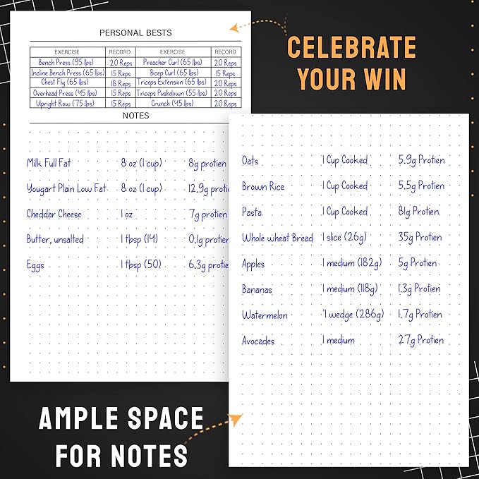 Nextnoid Hardcover Fitness Journal Workout Planner - Image 6