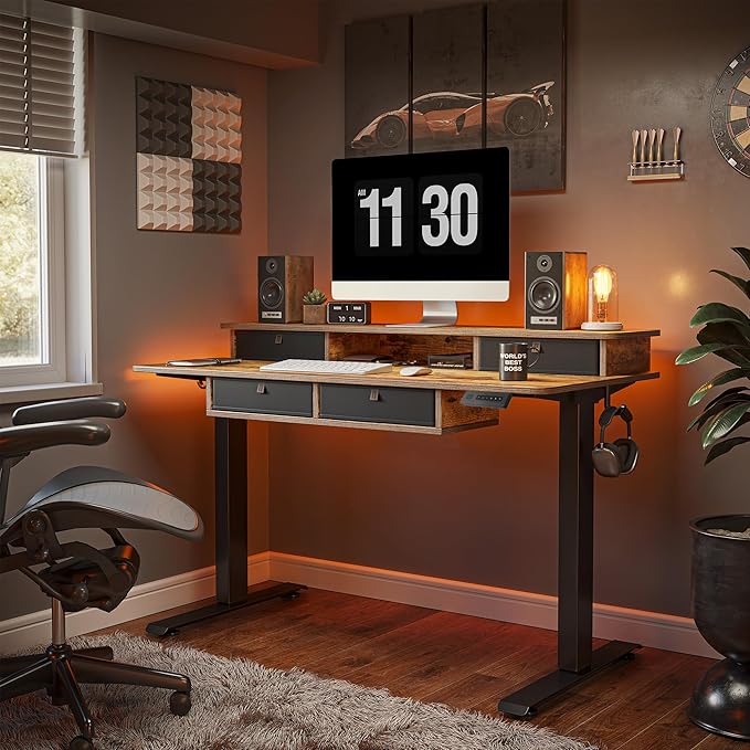 FEZIBO 60'' x 30'' Electric Standing Desk - Image 2