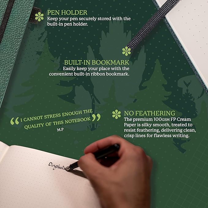 Dingbats* - Wildlife Squared Extra Large A4 Notebook - PU Leather Hardcover - Image 3