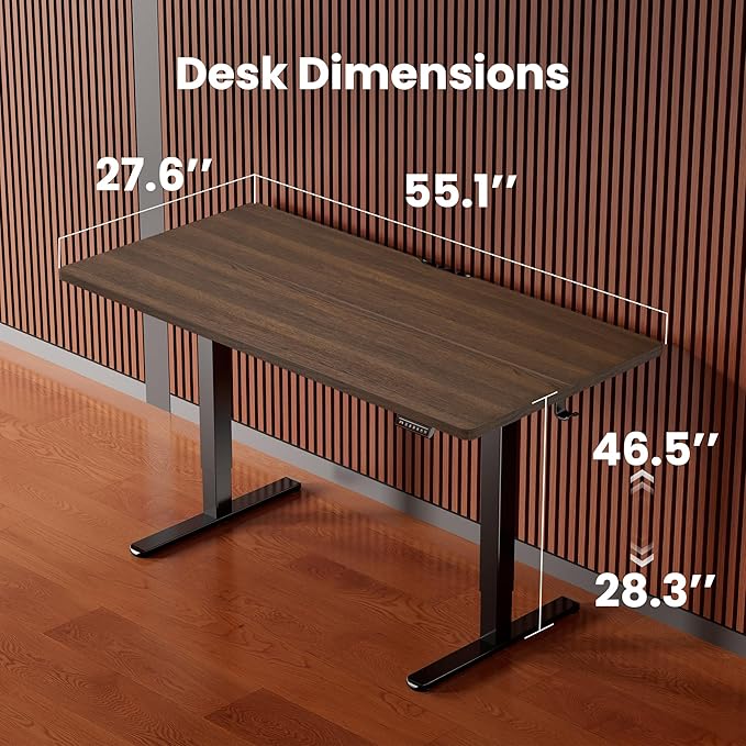 ErGear Height Adjustable Electric Standing Desk, 55 x 28 Inches Sit Stand up - Image 3