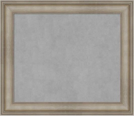 Amanti Art Silver Framed Magnetic Board 25x29 Medium Vision Board by AmantiArt
